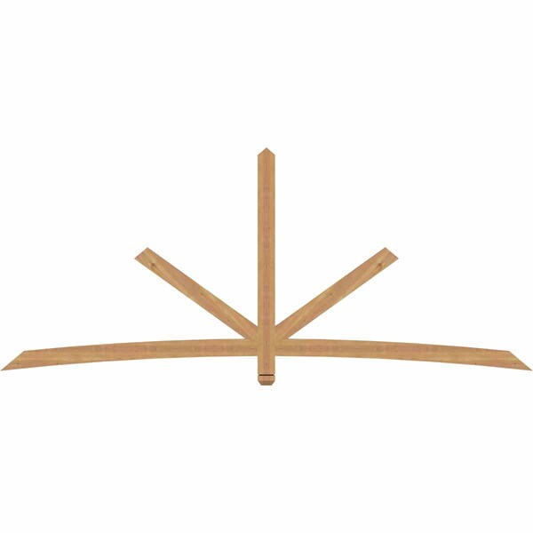 Ekena Millwork Alberta Timber Gable Bracket, Western Red Cedar, 108"W x 45"H x 1 1/2"D x 3 1/2"F, 10/12 Pitch GBW108X45X0204ALB00SWR - main